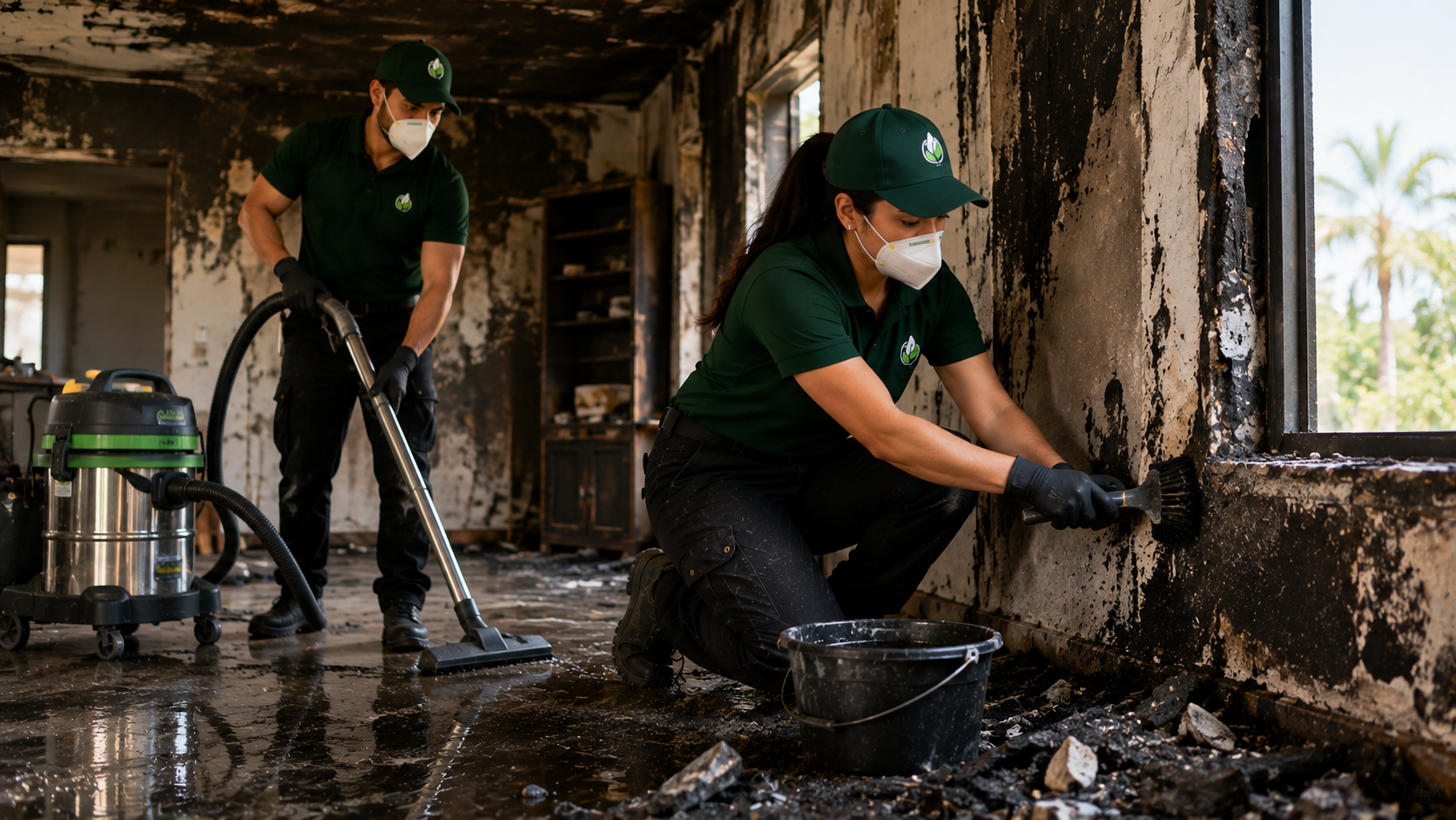 Limpieza post-incendio en Torrent por Élite Limpieza Extrema